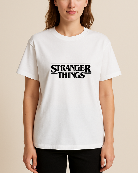Stranger Things Baskılı Tişört