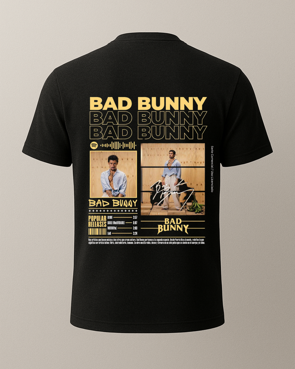 Bad Bunny Baskılı T-Shirt