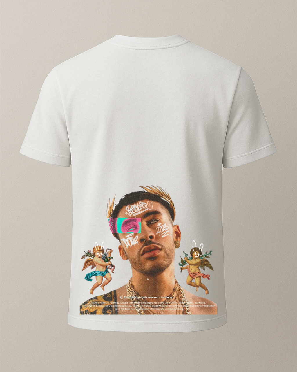Bad Bunny BAD Baskılı T-Shirt