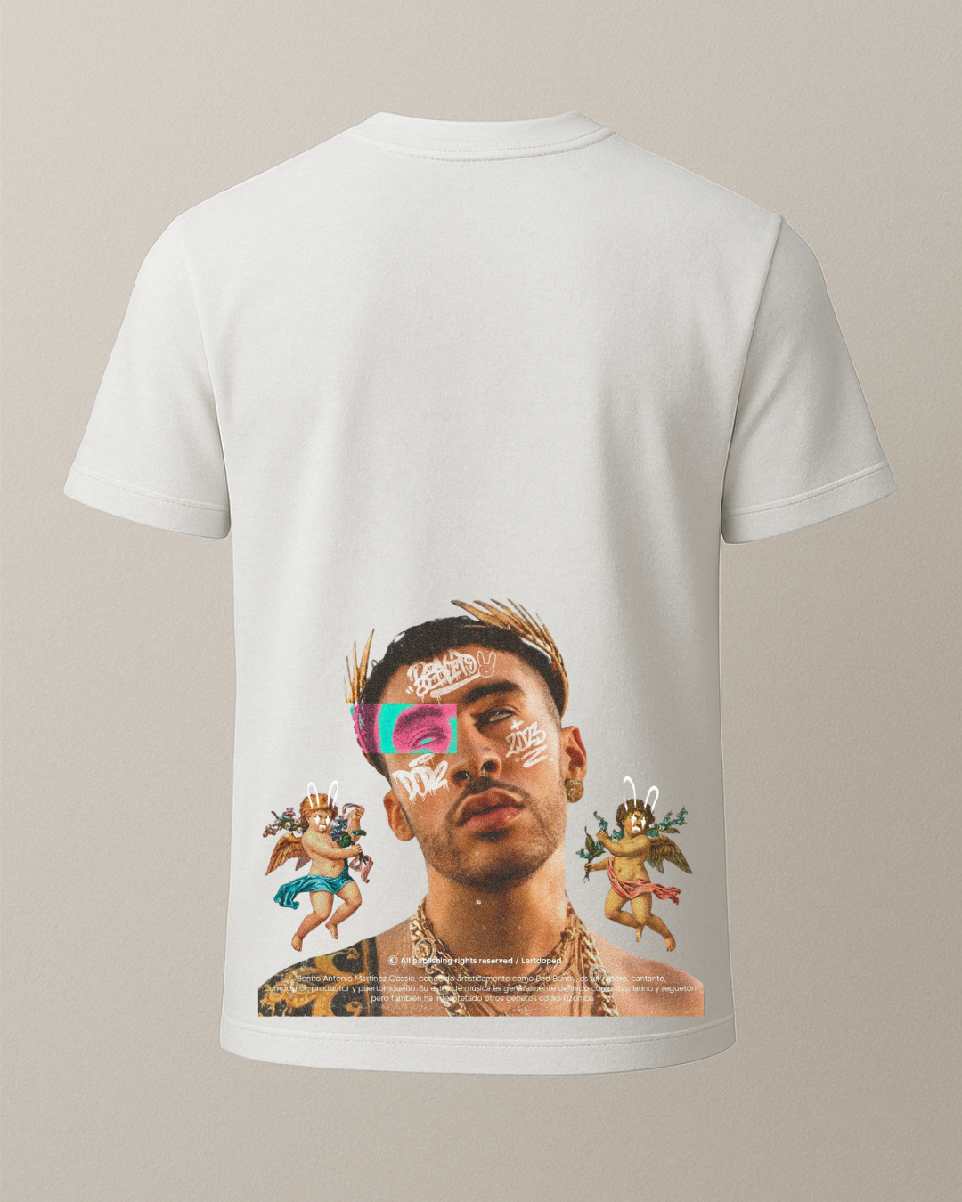 Bad Bunny BAD Baskılı T-Shirt