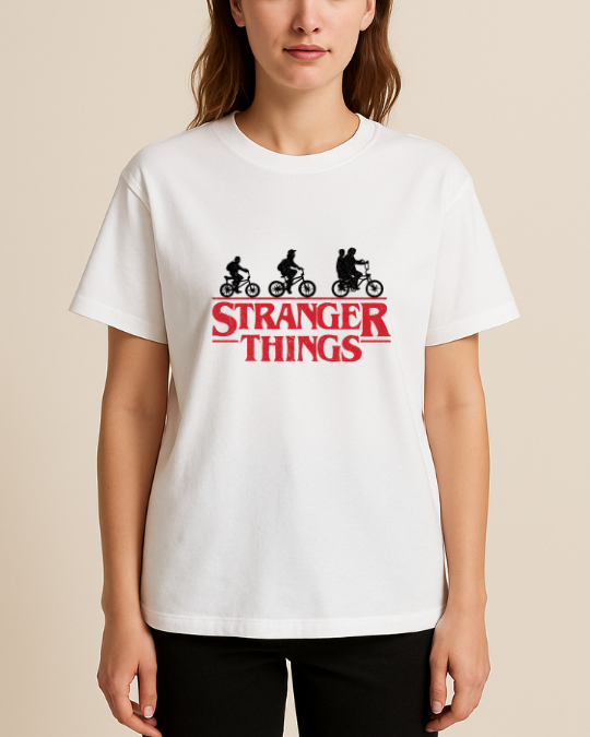 Stranger Things Baskılı Tişört