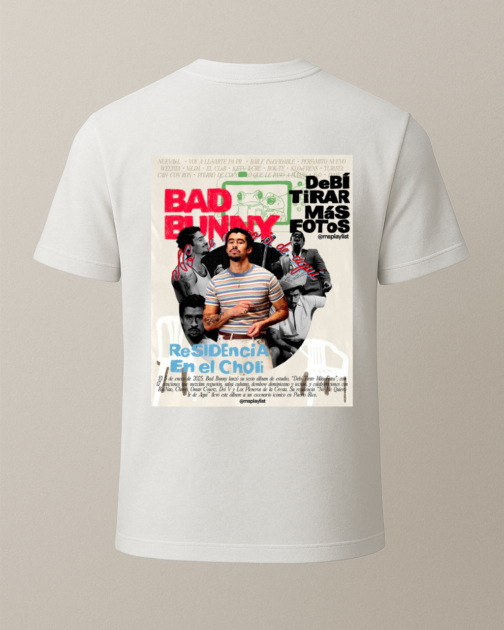 Bad Bunny Baskılı T-Shirt