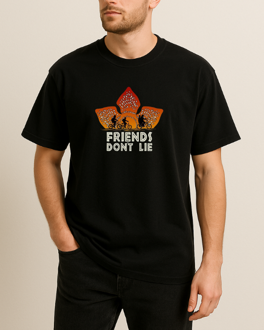 Stranger Things Baskılı Tişört