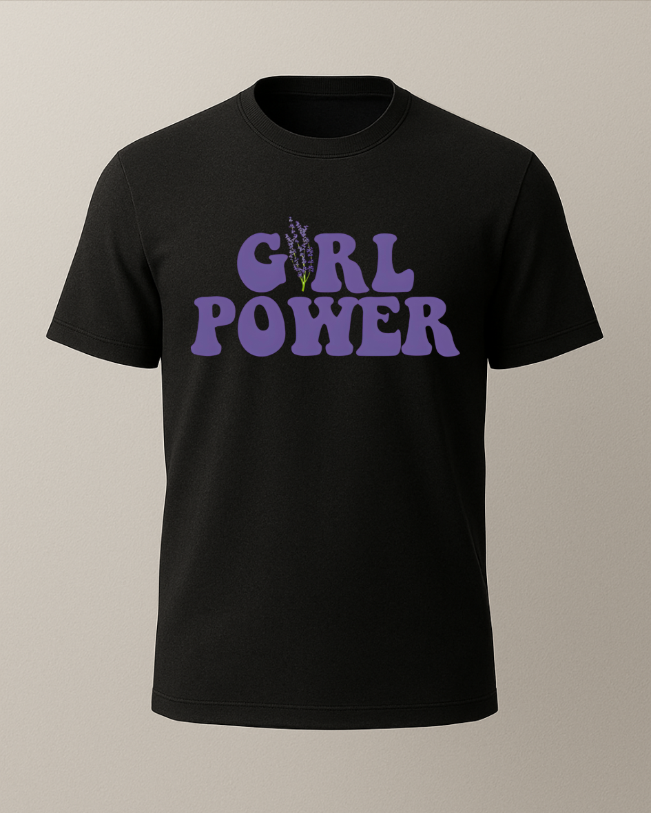 Girl Power Baskılı T-Shirt