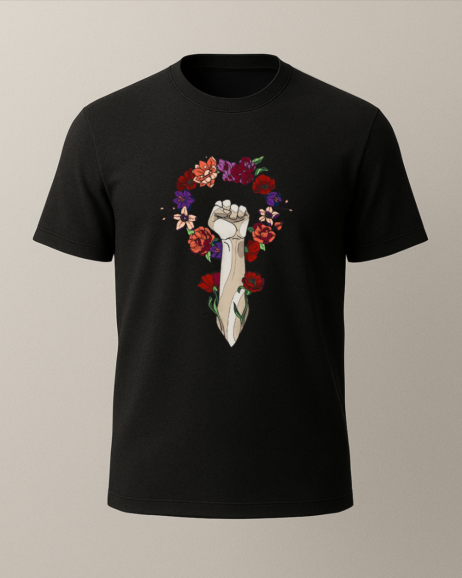 Kadın Gücü Baskılı T-Shirt