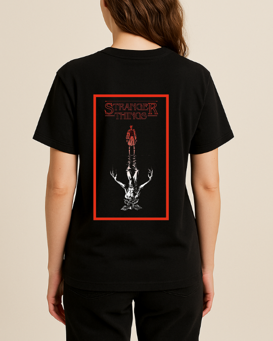 Stranger Things Baskılı Tişört