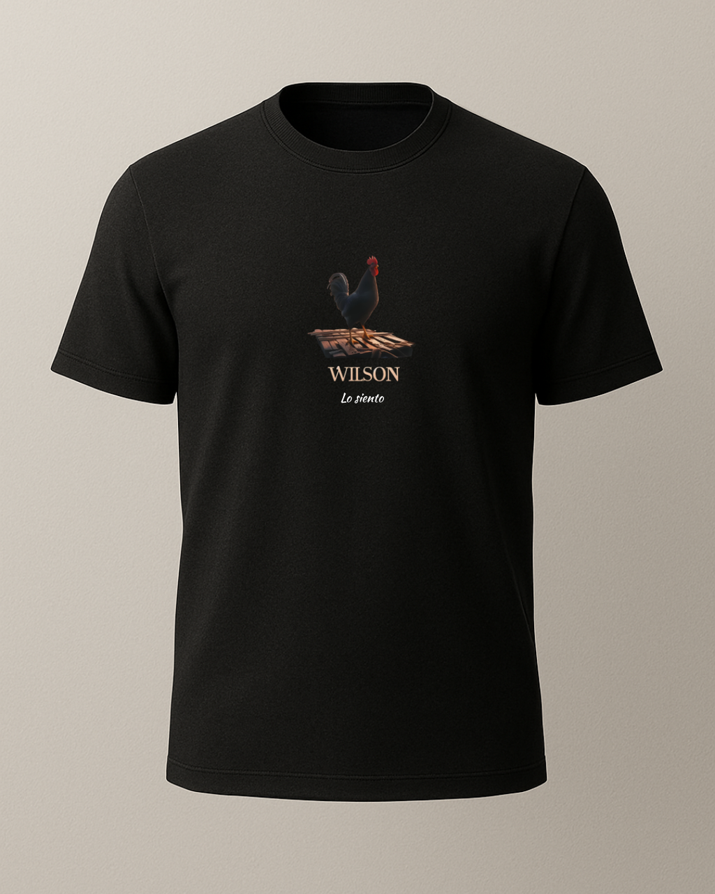 Chicken Wilson Baskılı T-Shirt
