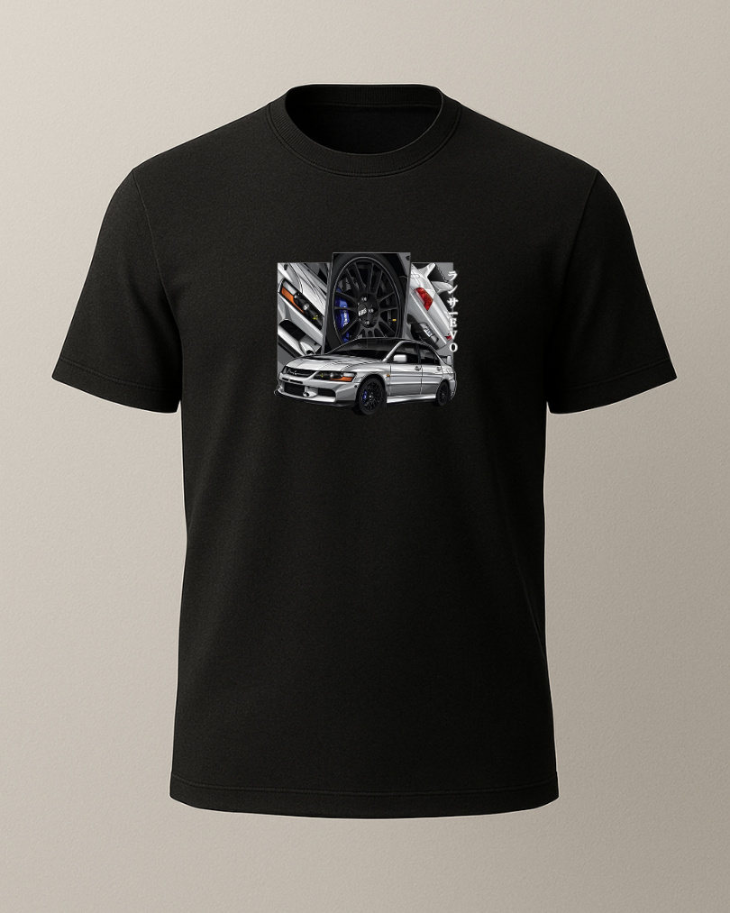 Gri Evo Baskılı Tişört