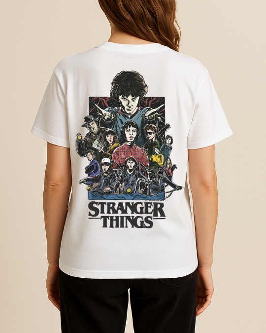 Stranger Things Baskılı Tişört