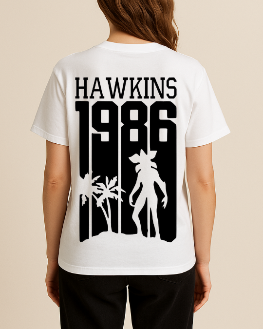 Stranger Things Baskılı Tişört