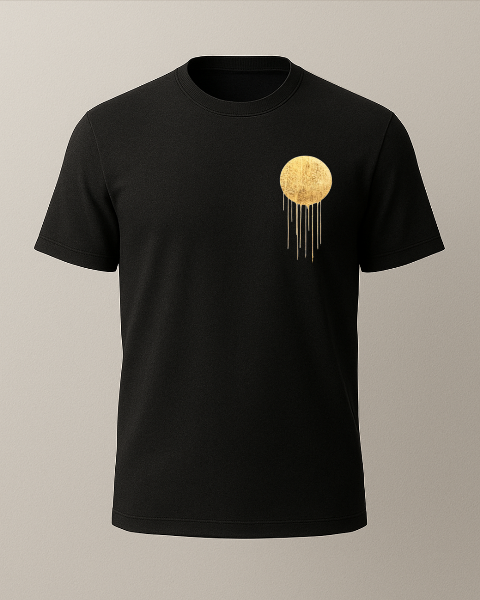 Ay ve Manzara Baskılı Tişört