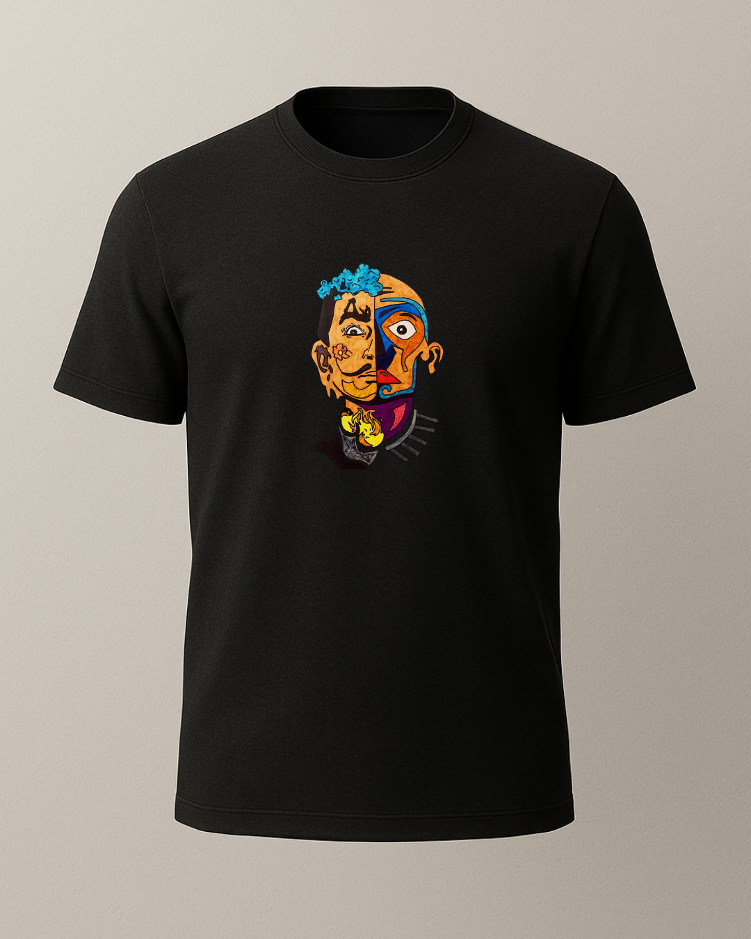 Salvador Dali Baskılı T-Shirt