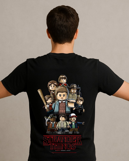 Stranger Things Baskılı Tişört