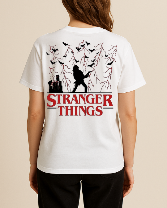 Stranger Things Baskılı Tişört