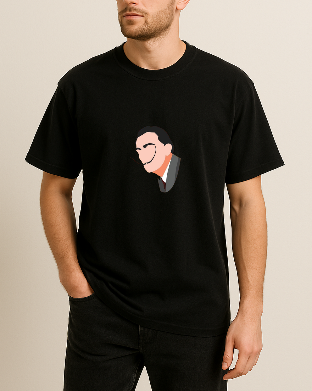 Salvador Dali Baskılı T-Shirt