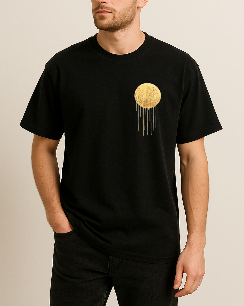 Ay ve Manzara Baskılı Tişört