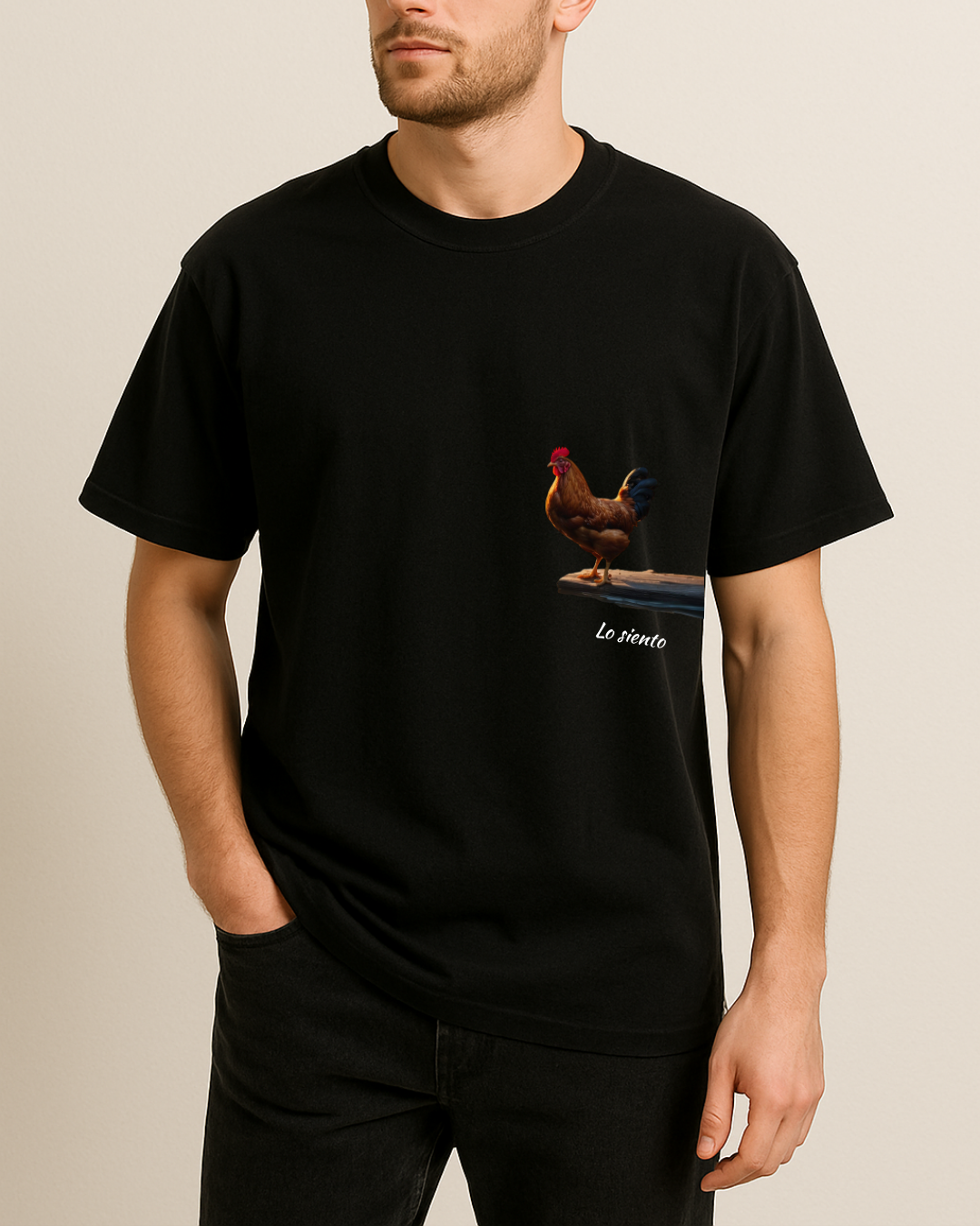 Chicken Wilson Baskılı T-Shirt