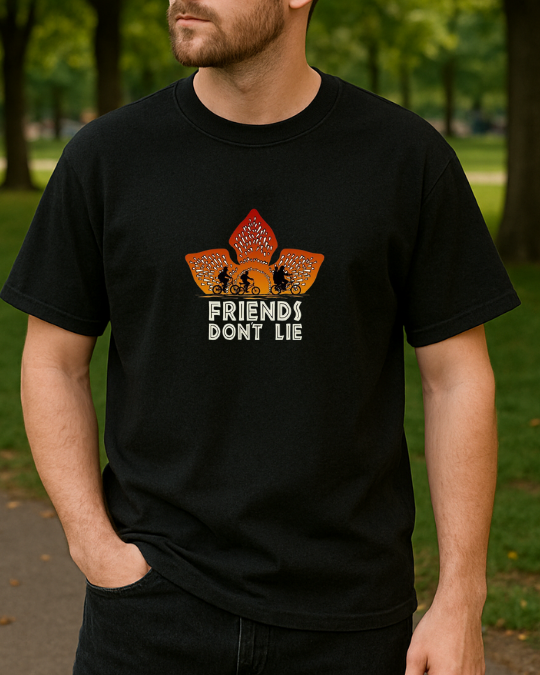 Stranger Things Baskılı Tişört