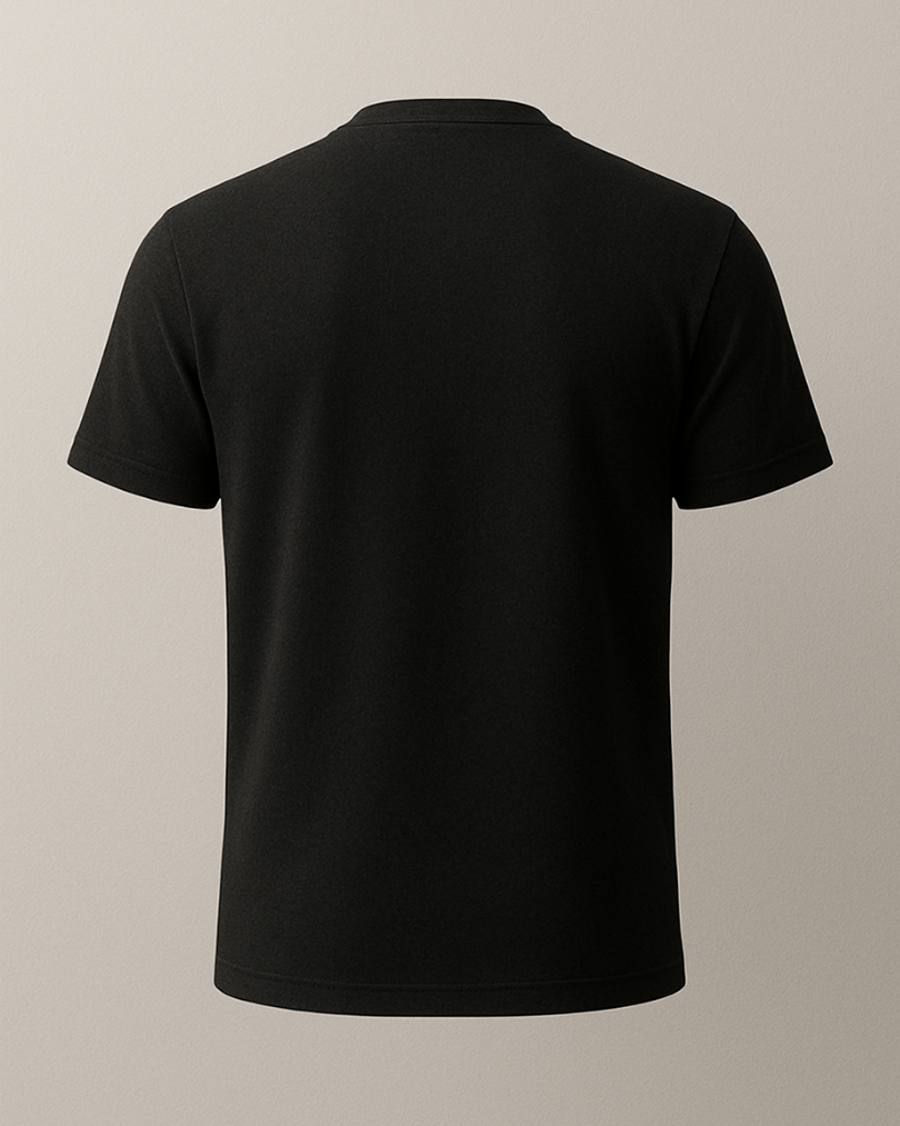 Siyah Mersedes Baskılı T-Shirt