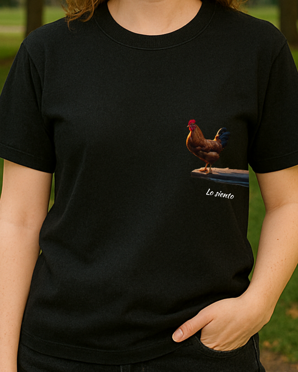 Chicken Wilson Baskılı T-Shirt