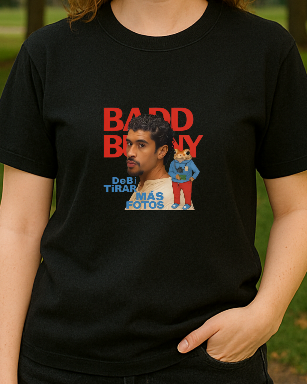 Bad Bunny Baskılı T-Shirt