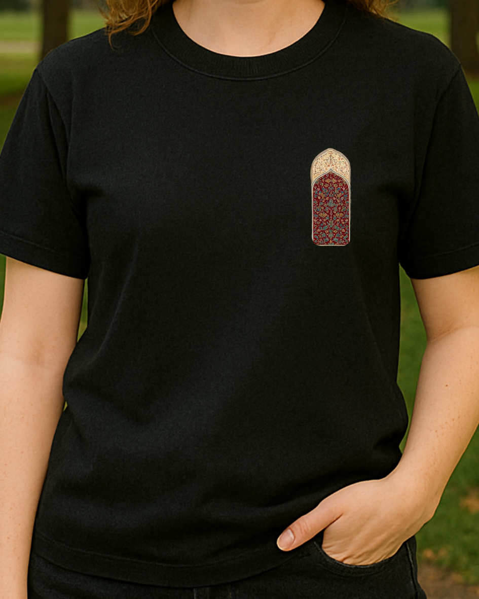 Etnik Ağaç Baskılı Tişört