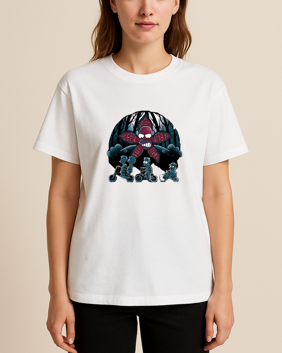 Stranger Things Baskılı Tişört