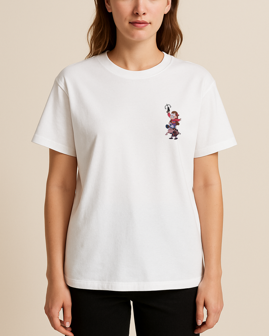 Esrarengiz Kasaba Baskılı T-Shirt