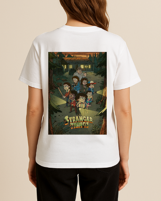 Stranger Things Baskılı Tişört