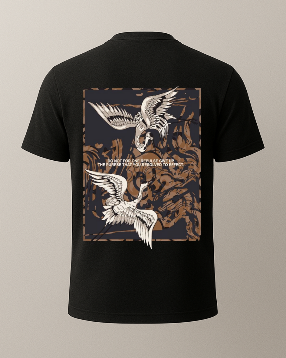 Leylek Baskılı Tişört