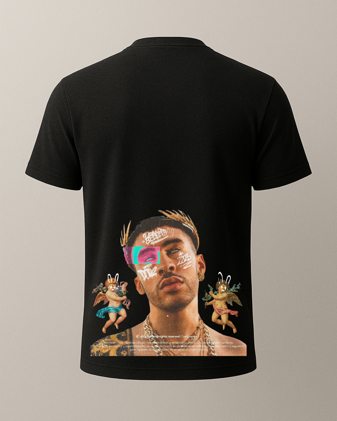 Bad Bunny BAD Baskılı T-Shirt
