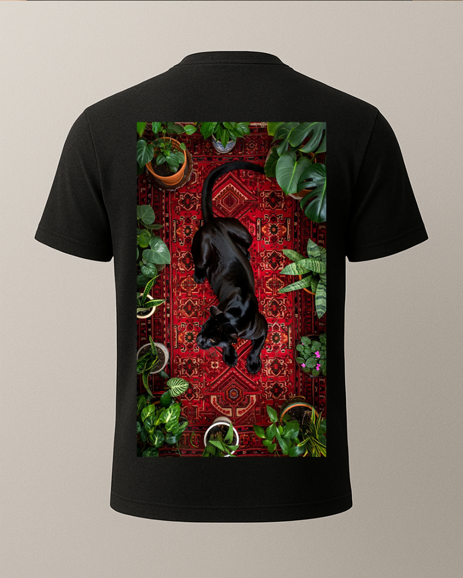 Etnik Puma Baskılı Tişört