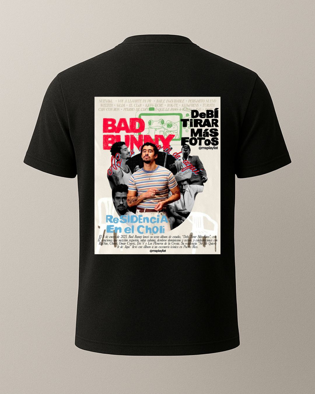 Bad Bunny Baskılı T-Shirt