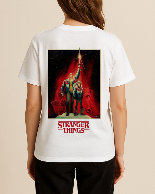 Stranger Things Baskılı Tişört