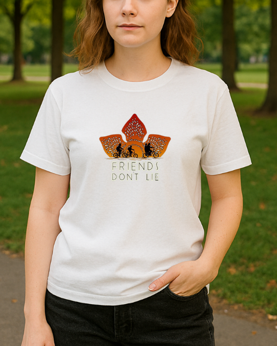 Stranger Things Baskılı Tişört