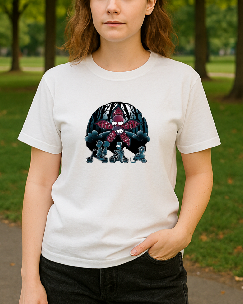 Stranger Things Baskılı Tişört