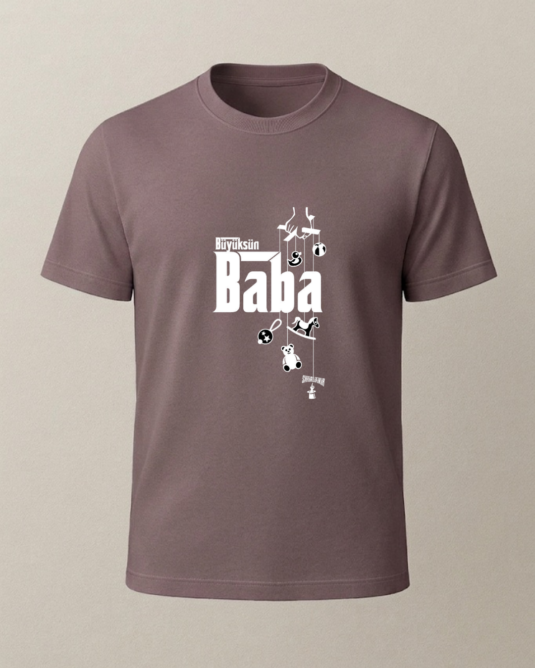 Büyüksün Baba Baskılı T-Shirt