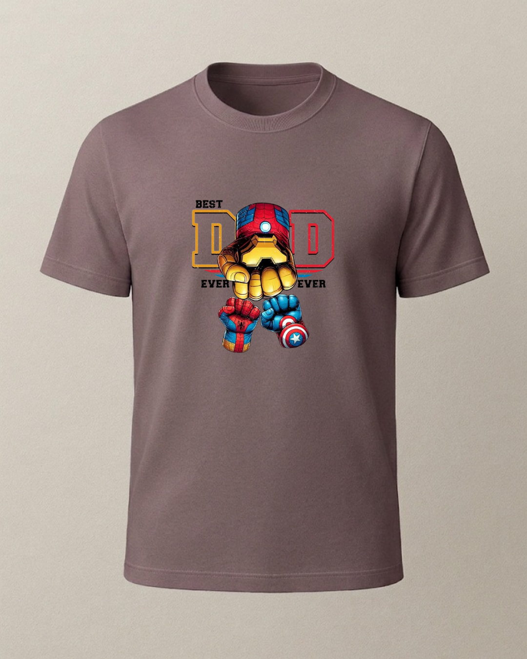 Dad Ironman Baskılı T-Shirt