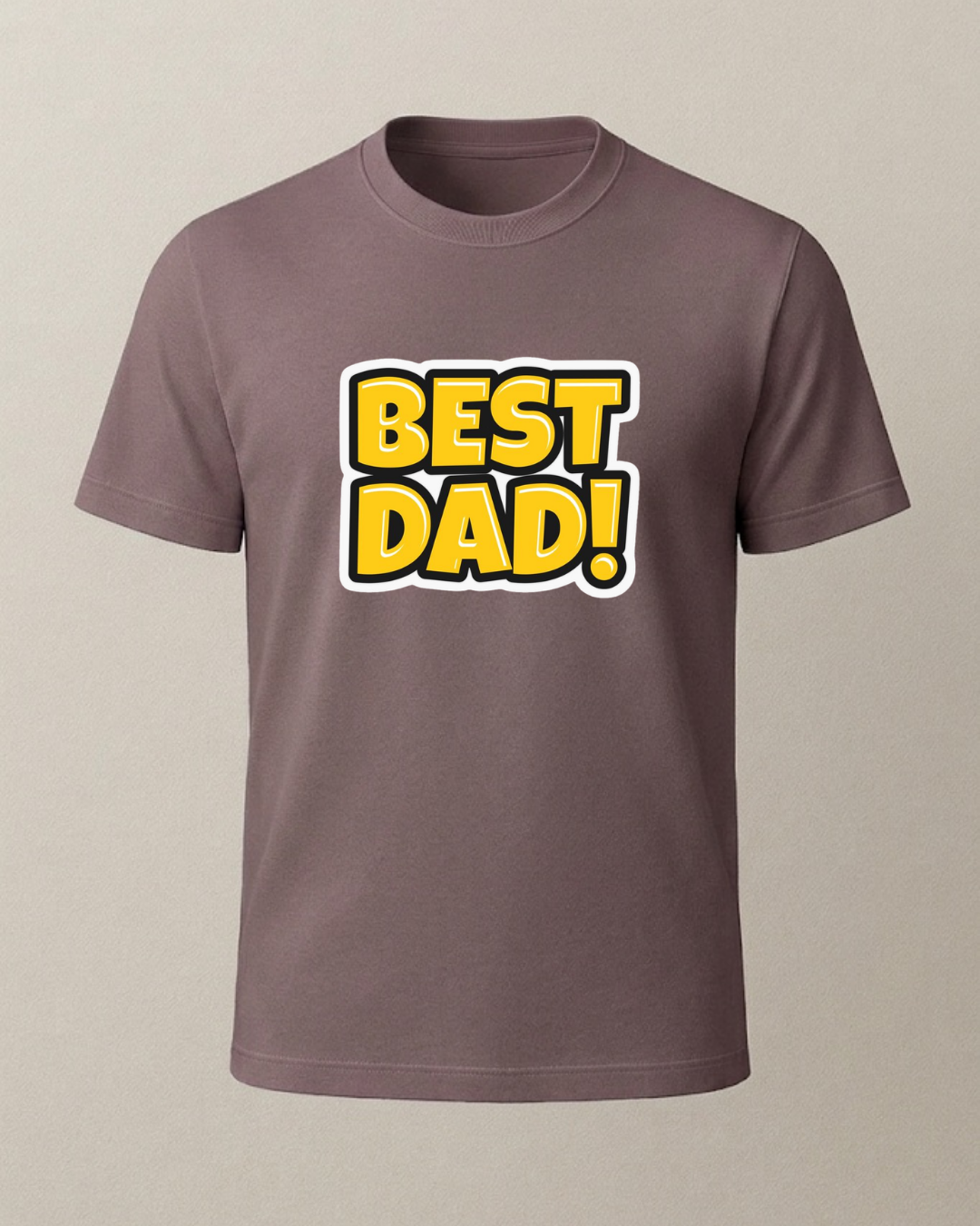 Best Dad Baskılı T-Shirt