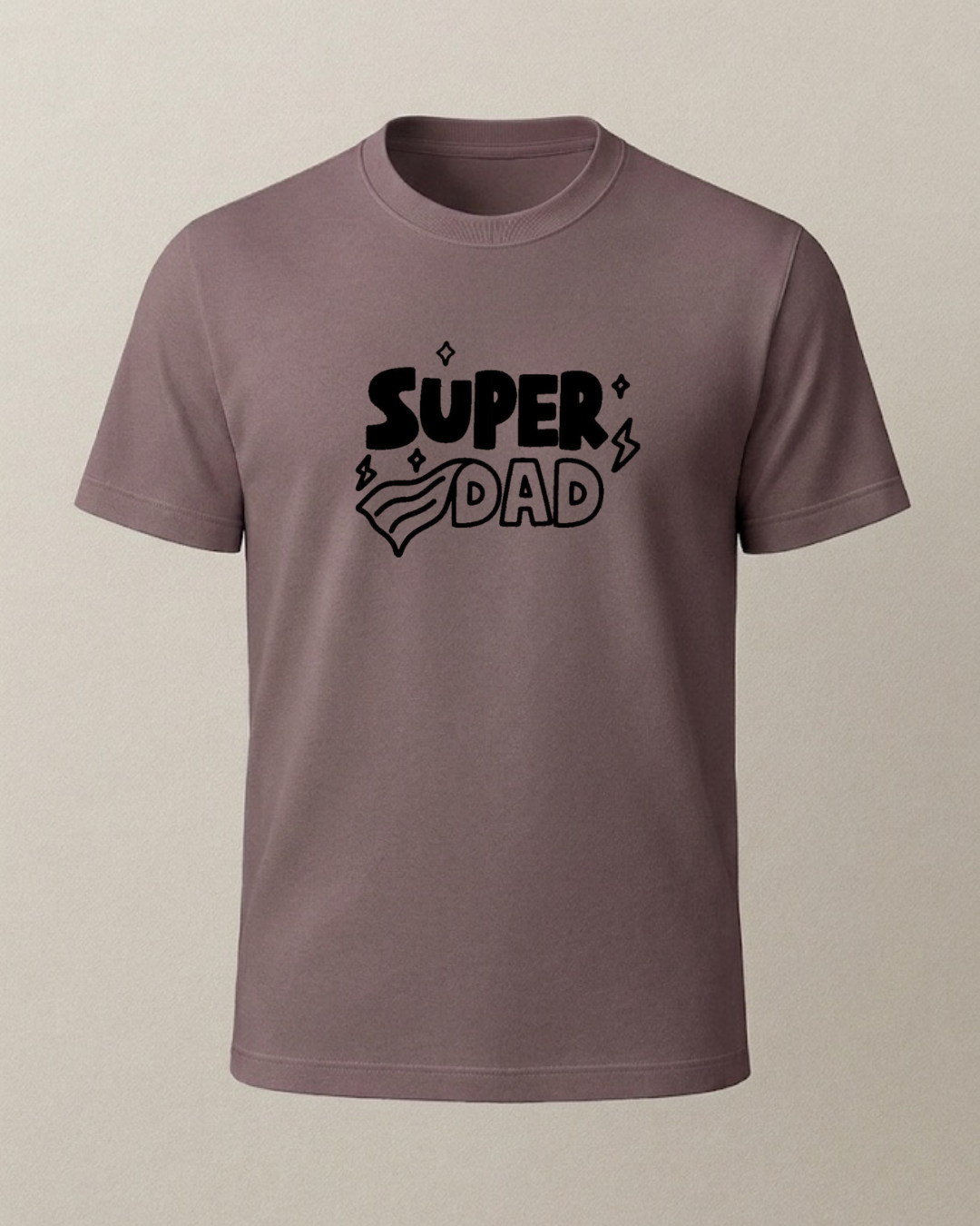 Super Dad Baskılı T-Shirt