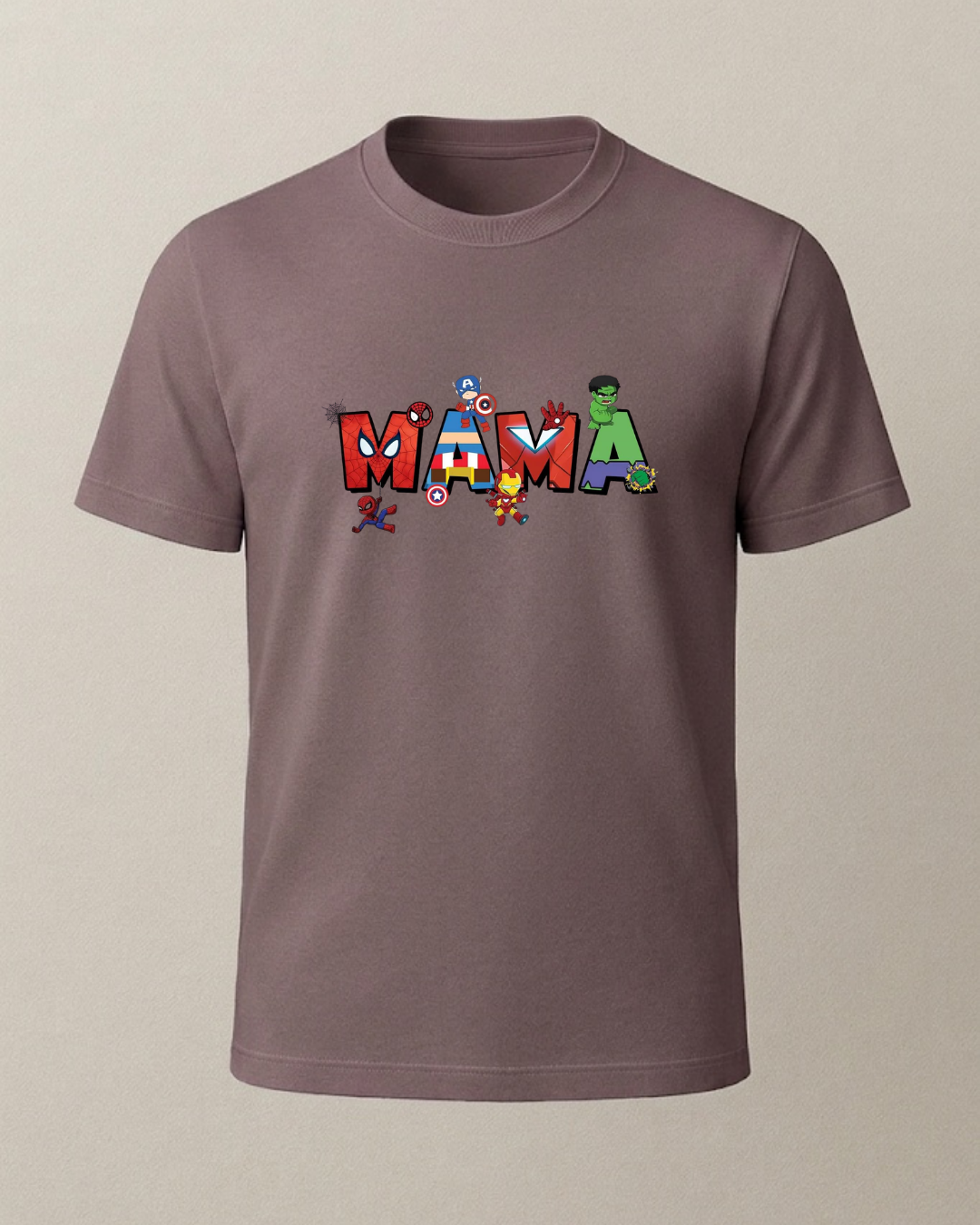 Mama - Avengers Baskılı T-Shirt