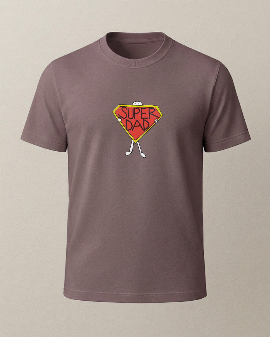 Super Dad Baskılı T-Shirt
