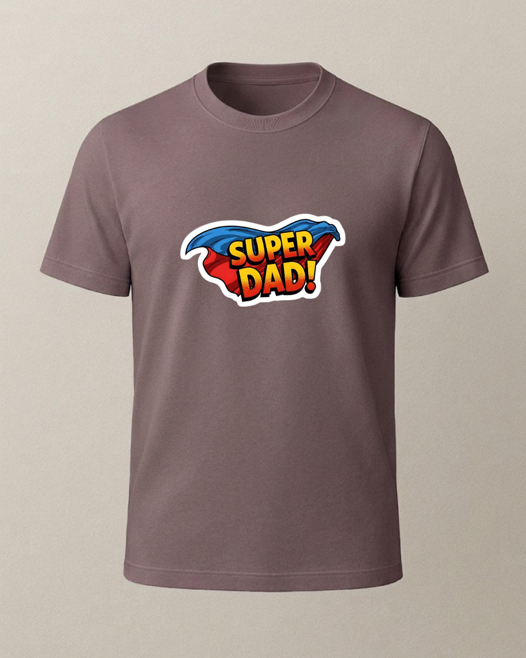Super Dad Baskılı T-Shirt