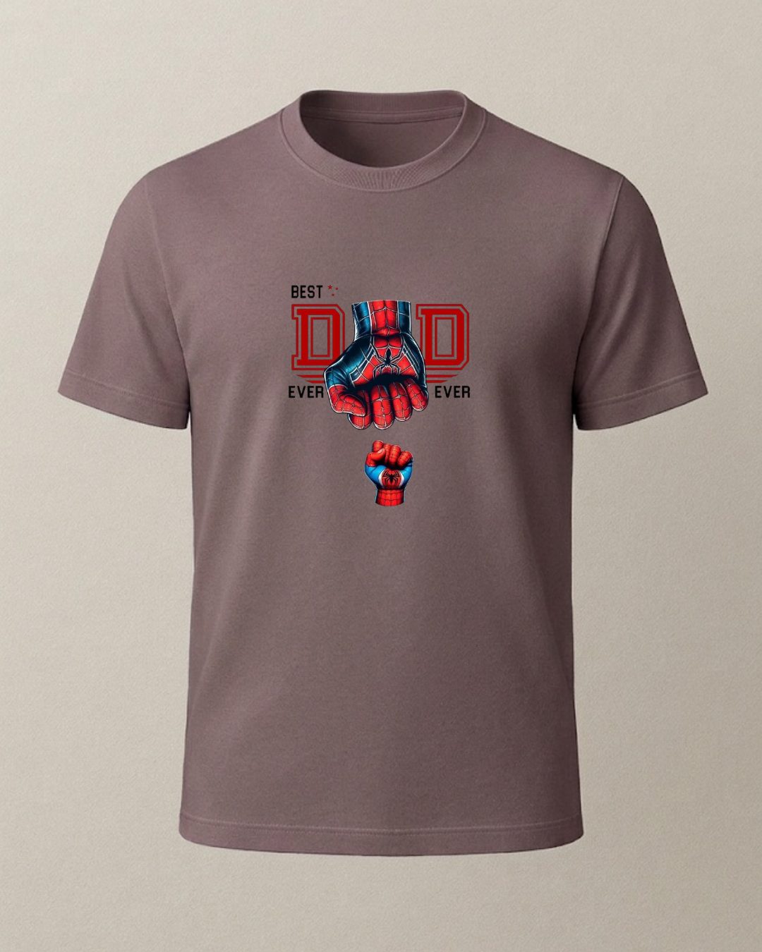 Dad Spiderman Baskılı T-Shirt