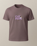 Cat Mom Baskılı T-Shirt