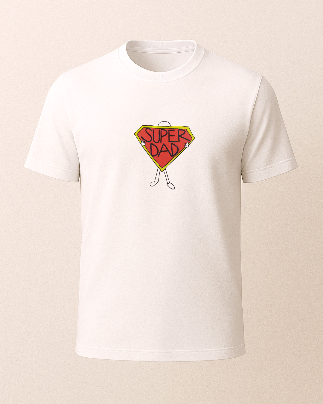Super Dad Baskılı T-Shirt