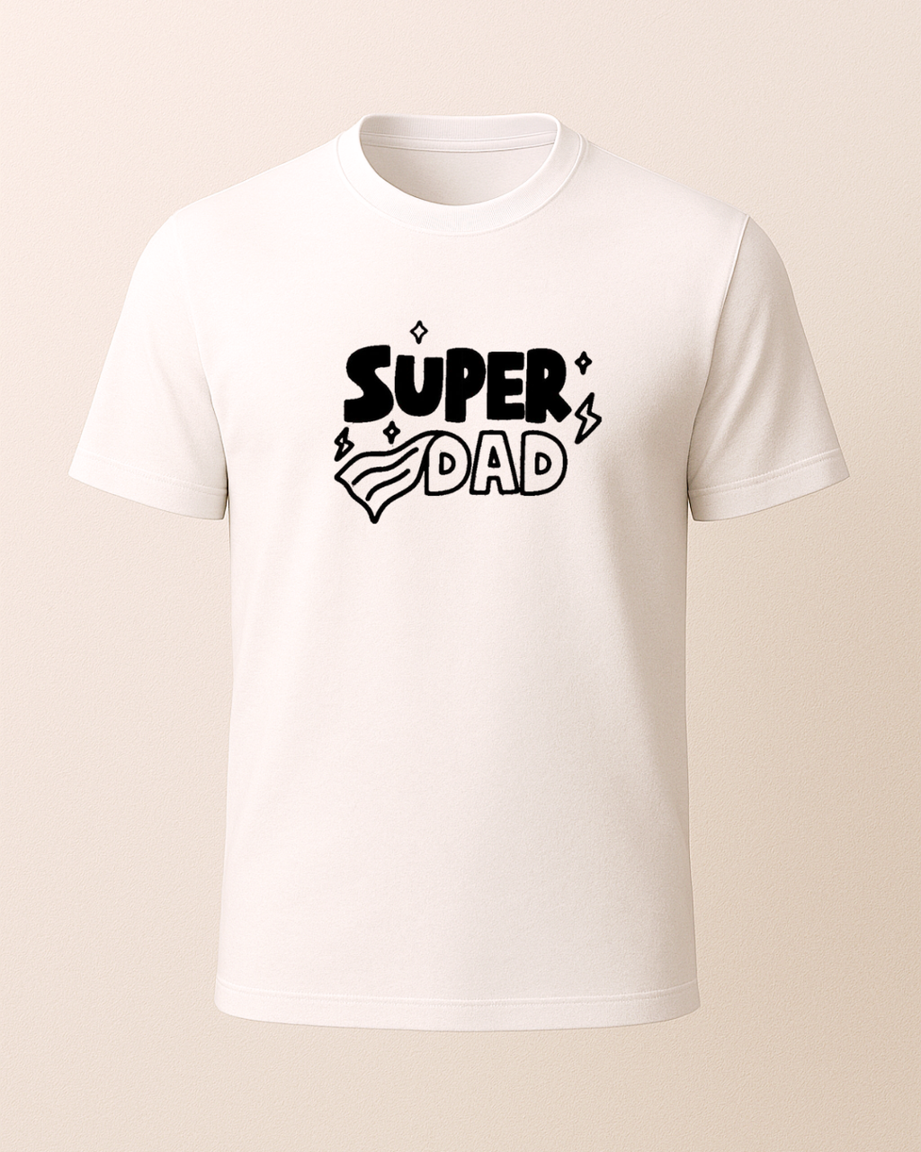Super Dad Baskılı T-Shirt