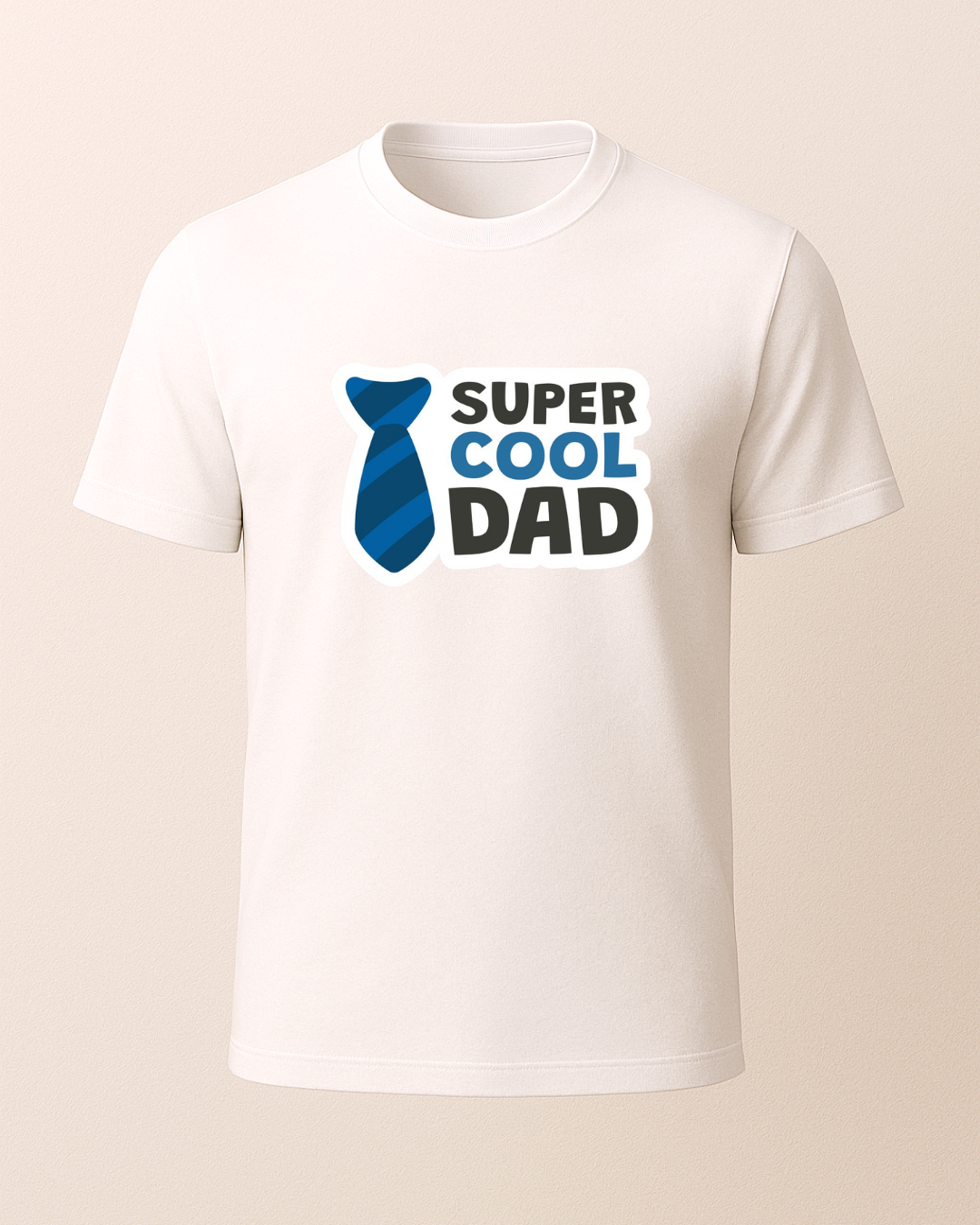 Super Cool Dad Baskılı T-Shirt