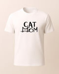 Cat Mom Baskılı T-Shirt