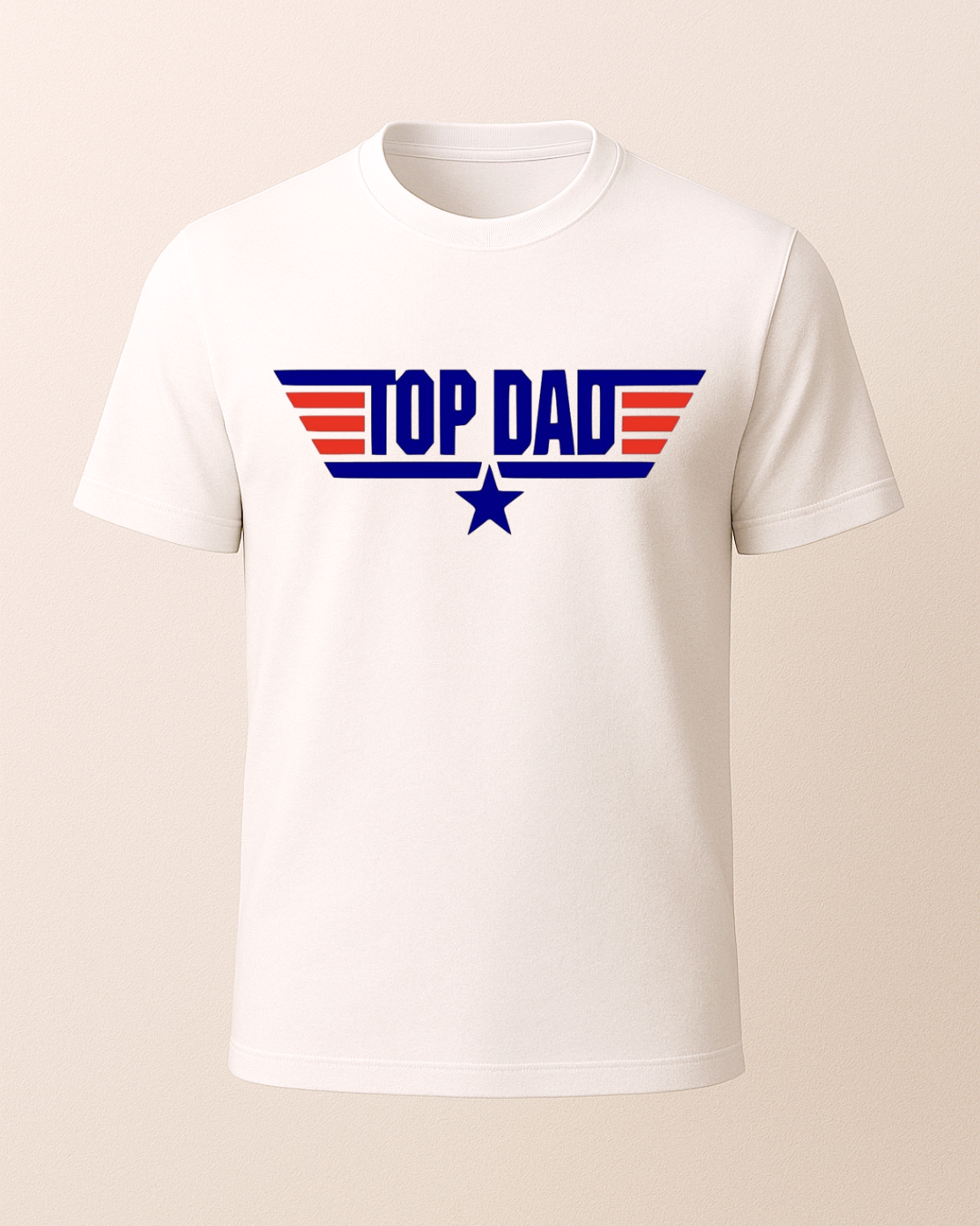 Top Dad Baskılı T-Shirt
